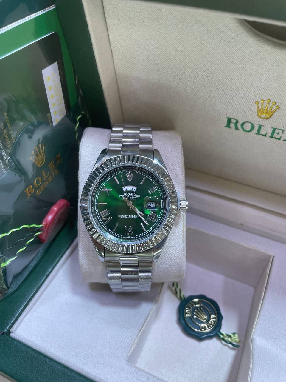 ROLEX OYSTER DAY DATE OLIVE GREEN