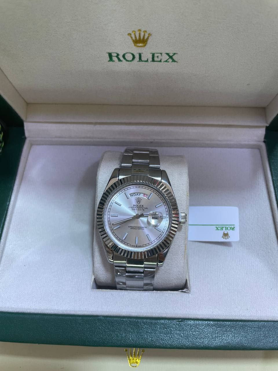 ROLEX OYSTER DAY DATE SILVER EDITION