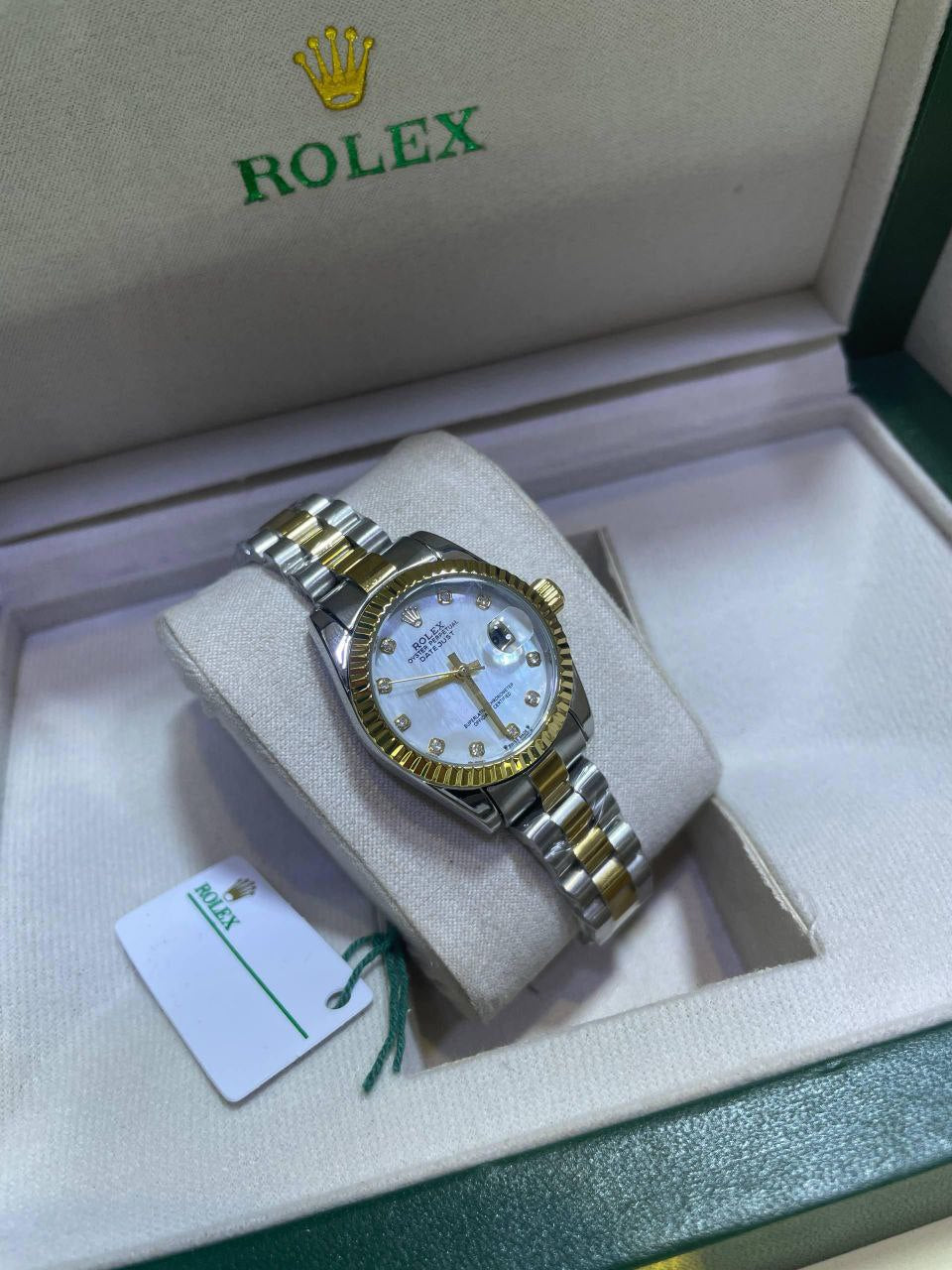 ROLEX OYSTER DAY JUST SILVER