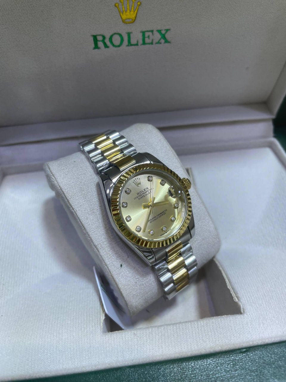 ROLEX OYSTER DAY JUST SILVER
