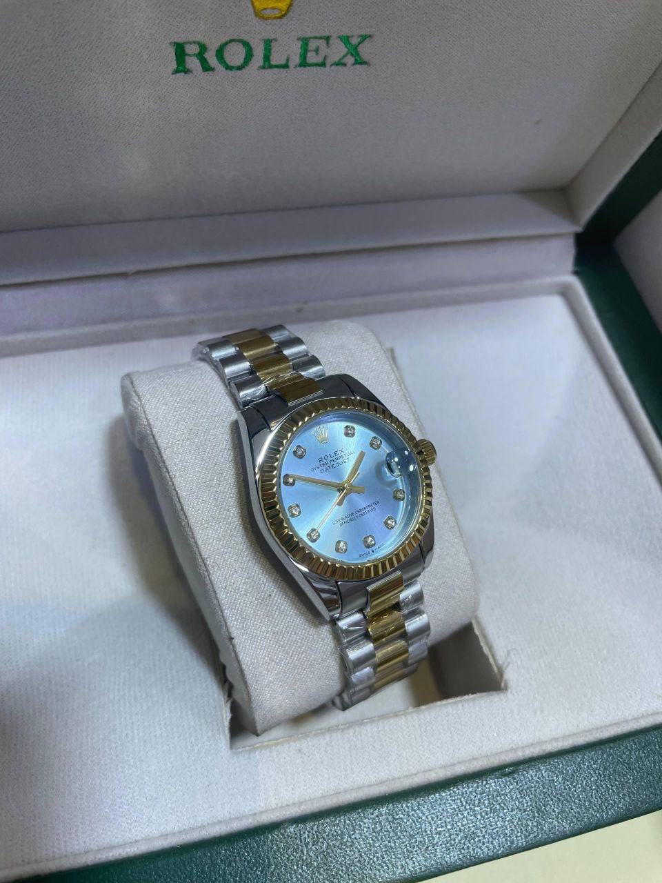 ROLEX OYSTER DAY JUST SILVER