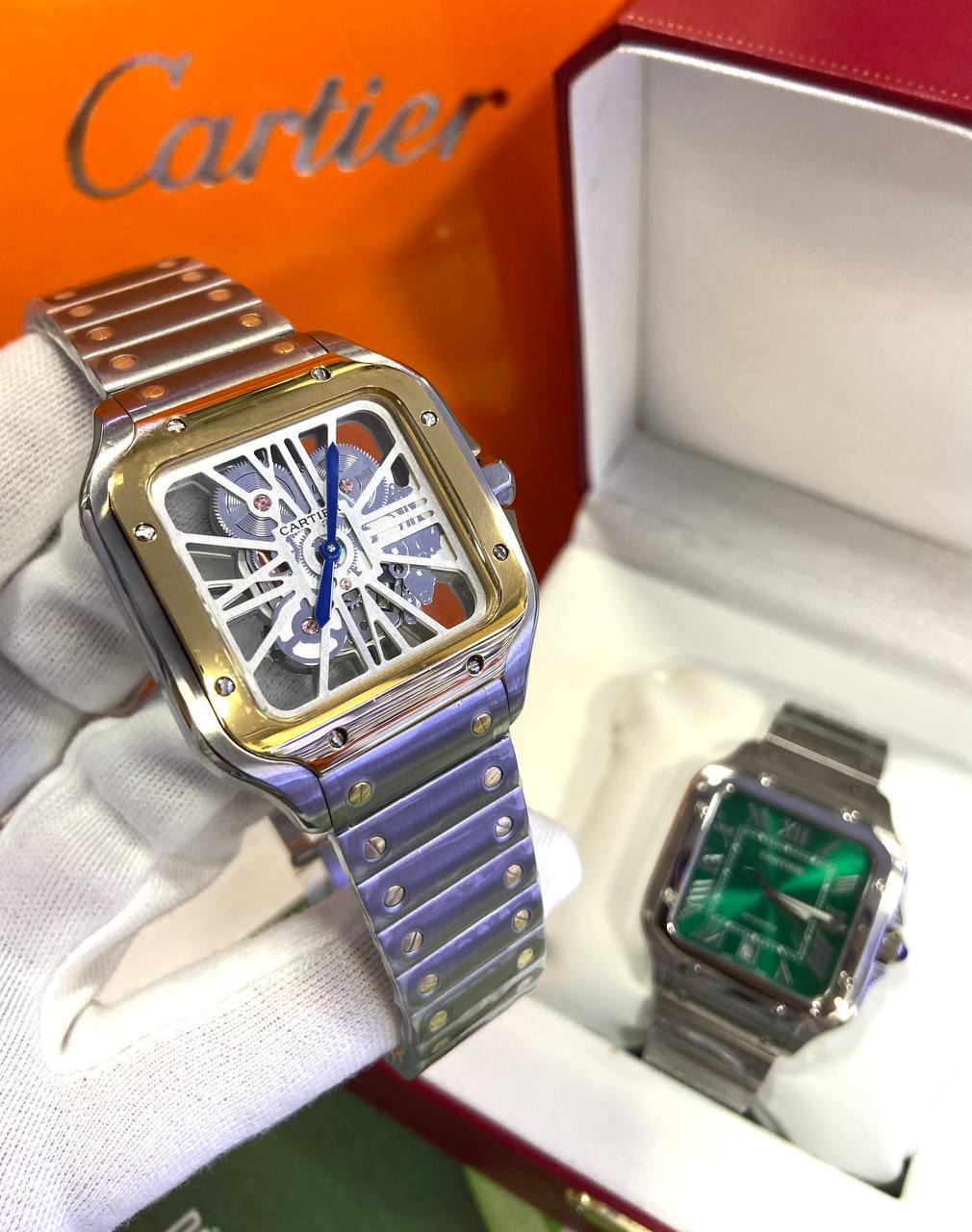 CARTIER SANTOS TRANSPARENT AUTOMATIC